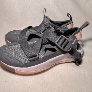 Chaco Women’s Odyssey Outdoor Comfort Hiking Sandals gray pink size 5
